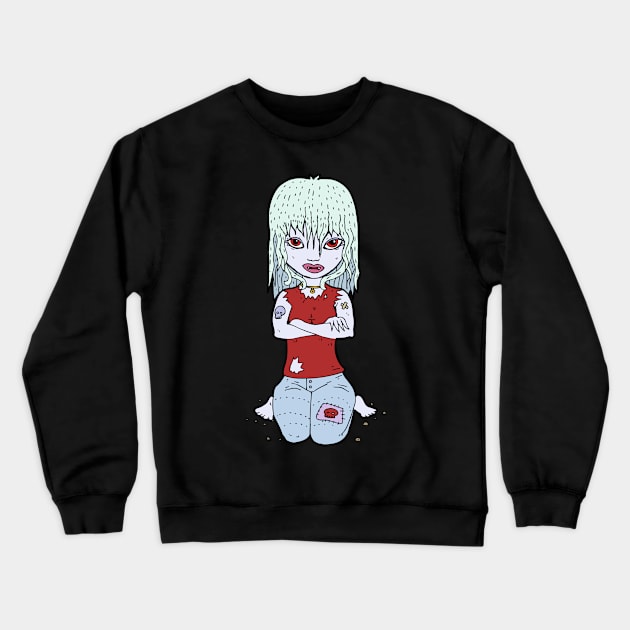 Zombie Girl Graphic Crewneck Sweatshirt by Forever December